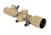 Monstrum Tactical 2-7x32 AO Rifle Scope with Illuminated Range Finder Reticle (Flat Dark Earth)