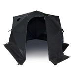 Portable Ice Shelter. 4-6ice Fishing Tent.Vortex Pro Resort Thermal Hub - Fishing Ice Fishing Shelter -Insulated ice Fishing tent-230 * 230 * 200cm.Black