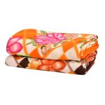 BSB HOME® Printed Polar Fleece Single Bed All Season Blanket/Comforter/Dohar 250TC - Pack of 2 (58x88 Inch, Multi Colour Pink, Brown, Rust and Red)