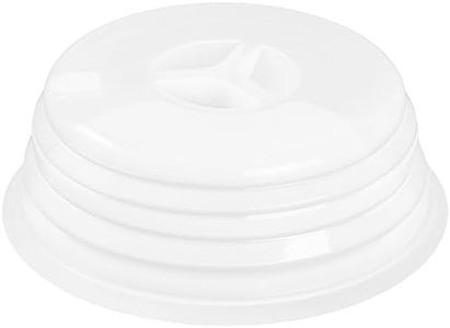 Silicone Microwave Cover for Food - Plate Cover With Steam Vents, Anti-Splatter Guard Lid for Oven Cooking, BPA Free, 1 Pack