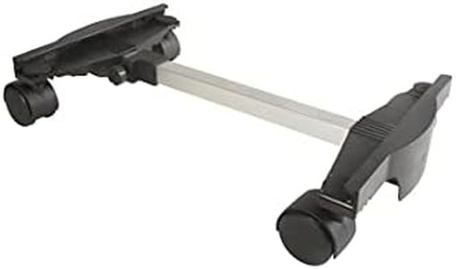 GREENSTAR - Chariot à Roulettes pour Poêle à Pétrole - Réglable de 45 à 60 cm - 4 Roues Pivotantes + Freins de Roues - Charge Max : 25 kg - Facilite le Déplacement du Poêle, Noir