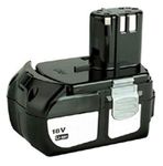 Amsahr HIT18(B) 4.0 A 18 V Replacement Power Tools Battery for HITACHI BCL 1815/EBM 1830 - Black