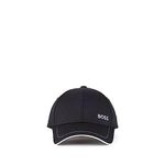 BOSS Men's Bold Logo Twill Cap, New Black, One Size