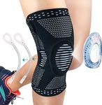 Copper Knee Braces for Knee Pain, Knee Compression Sleeve Support for Men and Women, Medical Grade Knee Pads for Running, Hiking, Working, Arthritis, ACL, Meniscus Tear, Joint Pain Relief