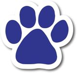 Magnet Me Up: Blue Pawprint Magnet Decal - 5 Inch - Heavy-Duty Automotive Magnet - Adorn Your Car, Truck, SUV with This Stylish Dog-Themed Magnet - Perfect for Pet Enthusiasts