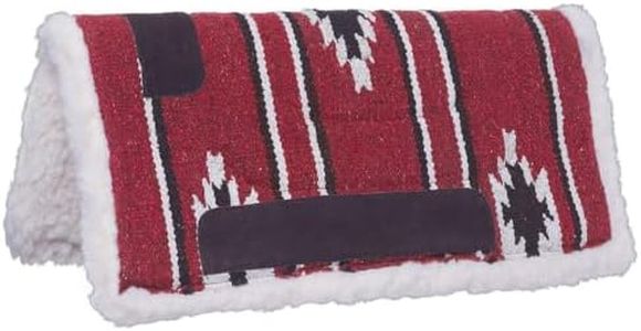 Tough 1 Tough-1 Miniature Sierra Saddle Pad, Red/Black/Cream