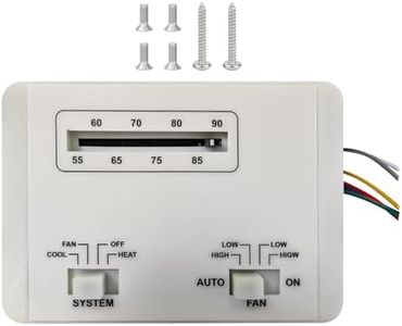 7330G3351 Thermostat Compatible with Cole-Man RV Mach 15 Series/ 3 Plus Series/ 1 Power Saver/III Power Saver/ 8 Polar Cub/Rou-gh-Neck Series, Single Stage Heat/Cool RV Air Conditioners Accessories