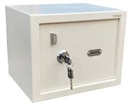 ARMOUR 29 Litres Mechanical Key Safe Locker - Mild Steel Security Lock Box For Home Office Hotel Shop - Ultra Manual Key Locking System - Metal Deposite Safety Solution (15 x 13 x 12 IN, Ivory Color)