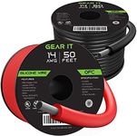 GearIT 14AWG Silicone Wire OFC Copper Tinned Flexible 600V Wire