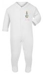 Girls Personalised Peter The Rabbit Baby Grow/Sleepsuit - Now Available in Five Sizes