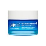 Plum 2% Niacinamide & Rice Water Super Light Gel Cream Moisturizer for Face | Oil-Free Hydration | Brightens, Fades Blemishes & Dark Spots | Dermat-Tested | All Skin Types | Women & Men | 100% Vegan | 50 g