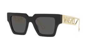 Versace Woman Sunglasses Black Frame, Dark Grey Lenses, 50MM