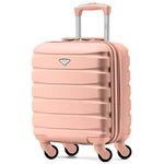 Flight Knight Lightweight 4 Wheel ABS Hard Case Suitcases Cabin Carry On Hand Luggage Approved for Over 100 Airlines Including British Airways, Ryanair & easyJet Approved Free Carry On 45x36x20cm