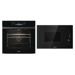 Hisense HB25MOBX7GUK Integrated 25 Litre Microwave With Grill - Black, 15 x 23 x 15 inches (L x W x H) & BI62212ABUK Built-in Electric Single Oven - Black - A Rated