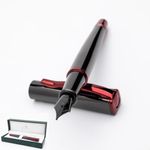 Monteverde Impressa Fountain Pen- Medium Nib, Gun Metal Red