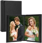 Neil Enterprises 4x6 Leather Self-Stick Photo Album - Holds 10 Photos,Black