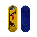 NOAHWOOD Fingerboards Deck (34.1x97mm 5-Layer Maple Wooden Handmade by NW11s Molds)+2 Pcs Grip Tape (Ghost Tree)