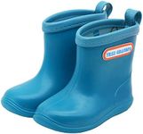 Baby Waterproof Shoes Toddler Kids Rain Boots Boys Girls Cute Play Boots Lake Blue