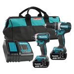 Makita DLX2180S 18V LXT 2PC Combo 3.0Ah Kit (DHP484Z Plus DTD153Z)