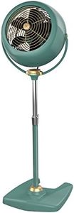 Vornado VFAN Sr. Pedestal Vintage Fan Retro Metal Standing Air Circulator for Cooling & Decor 3 Speeds, Adjustable Tilt Green