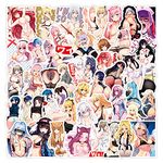 52pcs Anime Girl Stickers, Waterproof Stickers Decals for Laptop Water Bottle Bike Bumpe Skateboard Motorcycle (Anime Girl Stickers 2)