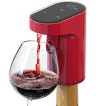 Auslese® Electric Wine Dispenser LED Display Adjustable Dispensing Automatic Pouring Touch Sensor Magnetic Rechargeable Liquor Whiskey Pump for Men Women Party Office Friends Birthday Gifts (WP-007R)