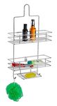 Nirgun Empex Stainless Steel 3 Tier Bathroom Storage Shelf Hanging Rack Shower Caddy Holder Organizer Metal Chrome Plated Storage for Shampoo Conditioner Soap Towel Bathroom Accessories Rack