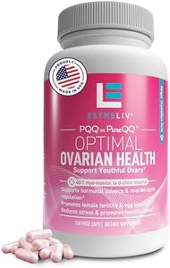 ESTHELIV Optimal Ovarian Health | Myo-Inositol + D-Chiro & PQQ | Fertility, Hormonal & Ovarian Support | PCOS Ideal 40:1 Ratio | Vitamin B8 Inositol Supplement for Women | Non- GMO | 120 Capsules