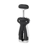 OXO Steel Winged Corkscrew With Removable Foil Cutter, Black