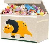 VERONLY Large Kids Toy Storage Box for Boys,Girls,Foldable Toy Chest Organizer Container Bin Trunk for Toddler, Children and Baby Nursery (Dinosaur)