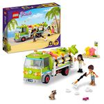 LEGO Friends Recycling Truck 41712 Building Kit; Waste Management Toy Includes 3 Recycling Bins and a Litter Picker for Recycling and Sorting Fun; For Ages 6+ (259 Pieces)