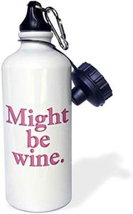 3dRose Might be Wine. Pink. - Sports Water Bottle, 21oz (wb_193444_1)