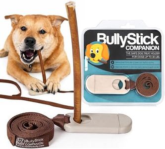 Dog Chits Bully Stick Companion - Safe & Secure Bully Stick Holder - Prevents Choking, Mess-Free & Easy Chewing - Keeps Treat Away from Children - 4ft Tether Included - for Pups and Dogs up to 30 lbs