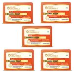 Khadi Organique Hand Made Orange Soap With Essential Oil Pack Of 5