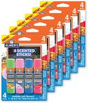 Elmer’s Scented Glue Sticks, Washable, Clear, Assorted Scents, 6 Grams, 6 Packs of 4 (24 Total Count)