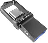 KEXIN 64GB USB C USB 3.0 Flash Drive 2 in 1 OTG 64GB USB Stick High Speed Key Dual Drive 3.0 for USB-C Smart Phone, PC