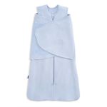 HALO Sleepsack Supersoft Swaddle, Viscose Made from Bamboo, Sleeping Bag for Babies, 2 TOG, 0-3 Months, Newborn (Pack of 1), Blue Fog