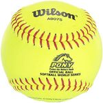 Wilson A9075 Pony League Softball (12-Pack), Optic Yellow, 12-Inch