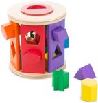 Melissa & Doug Match and Roll Shape Sorter - Classic Wooden Toy