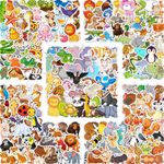 200PCS Water Bottle Stickers for Kids, Cute Waterproof Vinyl Stickers Laptop Decals Sticker Packs Back to School Gifts, Skateboard Stickers for Girls Teens Adults (Animal Stickers)