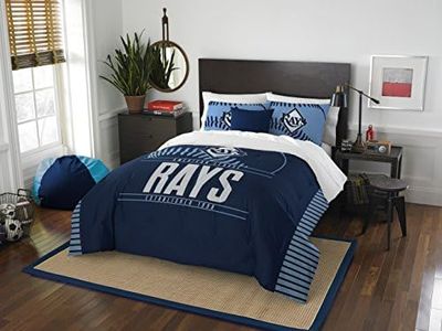 The Northwest Company MLB Tampa Bay Rays Comforter and Sham Set, Full/Queen, Grand Slam