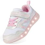 Floranate Girls White Light Up Shoe