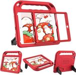 BMOUO Kids Case for iPad 9.7 2018/2017/iPad Air 2/1/Pro 9.7-Built-in Screen Protector Shockproof Handle Convertible Stand Case for iPad 9.7 Inch 2018 (6th Generation)/2017 (5th Generation)/Air 2, Red