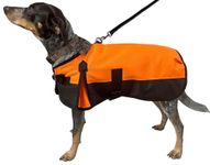 WapaW 600D Ripstop Waterproof Winter Dog Jacket | Dog Winter Cloth Warm Dog Cloths Cold Weather Coats for Pets (XS (10 Inch), Orange)