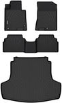 Binmotor-Floor Mats and Cargo Liner Set for Kia K5 2021-2025(Only FWD) / 2020-2024 Hyundai Sonata, All Weather Car Accessories Floor Mats for Kia K5, Heavy Duty Floor Liners for Hyundai Sonata