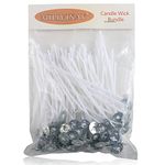 MILIVIXAY 100 Piece 3.5 inch Candle Wicks-Pre-Waxed-Candle Wicks for Candle Making.