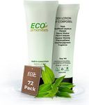ECO AMENITIES Transparent Tube Flip Cap Individually Wrapped 30ml Body Lotion, 72 Tubes per Case by ECO Amenities