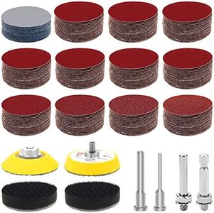 Windspeed 240+8 Pcs Sanding Discs Pad Kit, 2 Inch Die Grinder Sanding Disc Sander Attachment for Drill Sanding Attachment Rotary Sander Pads Include 60-3000 Grit