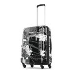 Skybags Acrylonitrile Butadiene Styrene (Abs) Trooper Medium Check-in Size Hard Luggage (65Cm) | Luggage Trolley with 4 Spinner Wheels and Resettable Combination Lock | Black