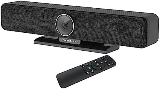Matosio PumaPro Cámara de videoconferencia 4K, Campo de visión Amplio de 120°, Altavoz y micrófono para conferencias, con Control Remoto, para Salas de reuniones de hasta 20 Personas